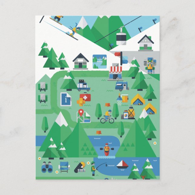 Aspen Colorado Postkarte (Vorderseite)