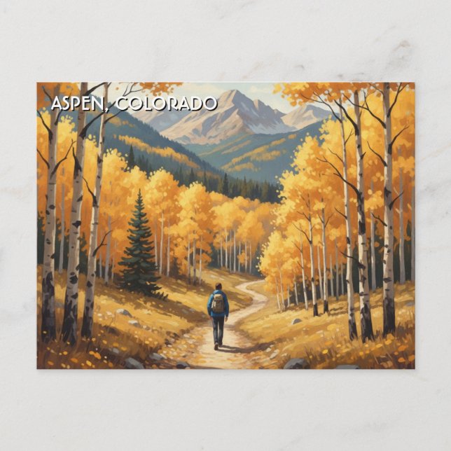 Aspen Colorado Reise Postkarte (Vorderseite)