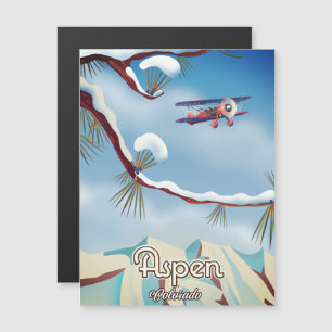 Aspen Colorado Reiseplakat Magnetkarte