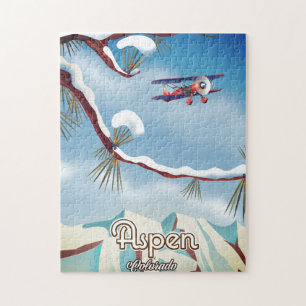 Aspen Colorado Reiseplakat Puzzle