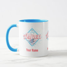 Aspen Colorado Retro Skier Vintag USA Ski