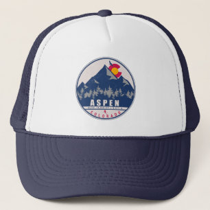 Aspen Colorado Retro Sunset Souvenirs 80er Truckerkappe