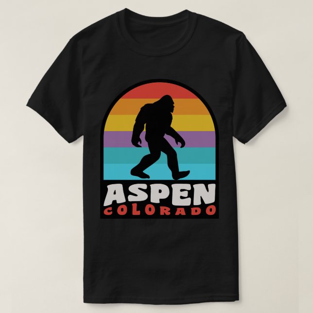Aspen Colorado Rocky Mountains T-Shirt (Design vorne)