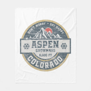 Aspen Colorado Rocky Mountains T-Shirt Wandern Cam Fleecedecke