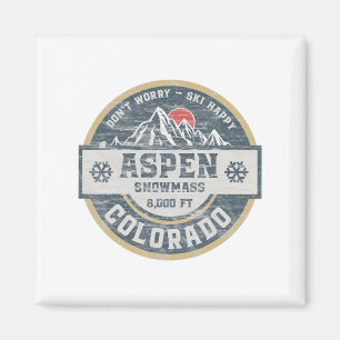 Aspen Colorado Rocky Mountains T-Shirt Wandern Cam Magnet