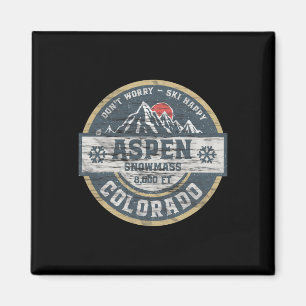 Aspen Colorado Rocky Mountains T-Shirt Wandern Cam Magnet