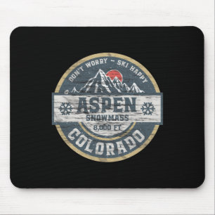 Aspen Colorado Rocky Mountains T-Shirt Wandern Cam Mousepad