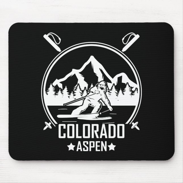 Aspen Colorado ski Mousepad (Vorne)