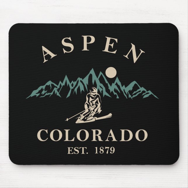 Aspen Colorado ski Mousepad (Vorne)