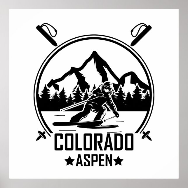 Aspen Colorado Ski Poster (Vorne)