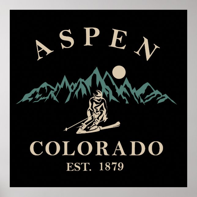 Aspen Colorado ski Poster (Vorne)