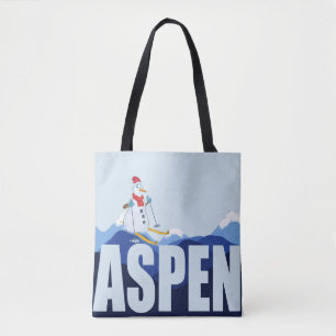 Aspen Colorado Ski Tote Bag