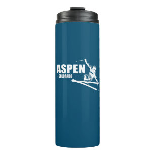 Aspen Colorado Skier Thermosbecher