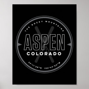 Aspen Colorado Skifahren  Poster