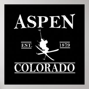 Aspen Colorado Skifahren Poster