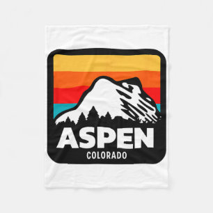 Aspen Colorado Skifahren Snowboarden Familienausfl Fleecedecke