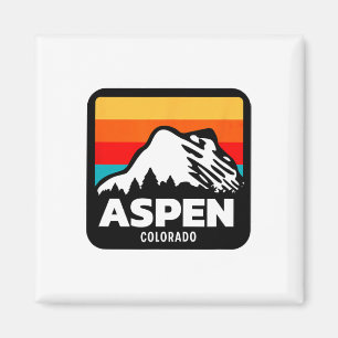 Aspen Colorado Skifahren Snowboarden Familienausfl Magnet