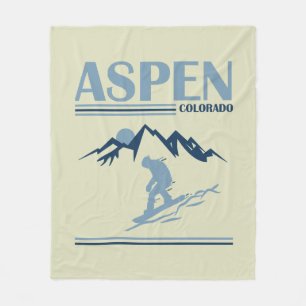 Aspen Colorado Skiort Fleecedecke