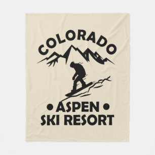 Aspen Colorado Skiort Fleecedecke