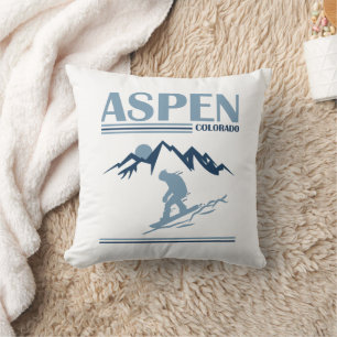 Aspen Colorado Skiort Kissen