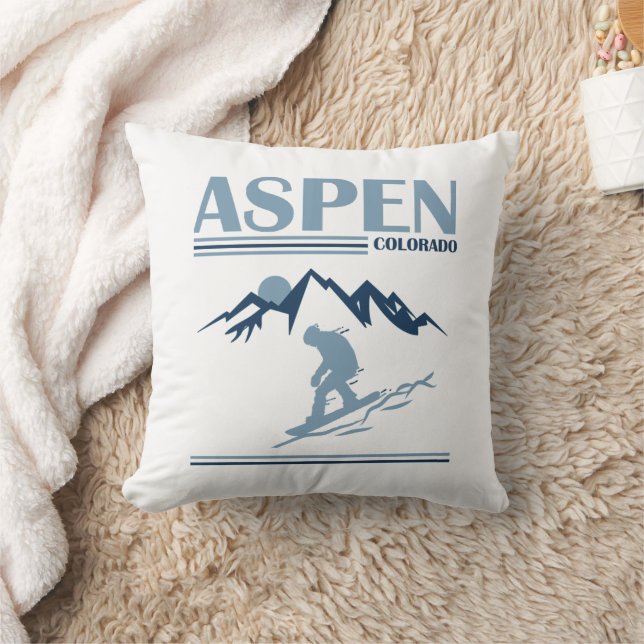 Aspen Colorado Skiort Kissen (Decke)