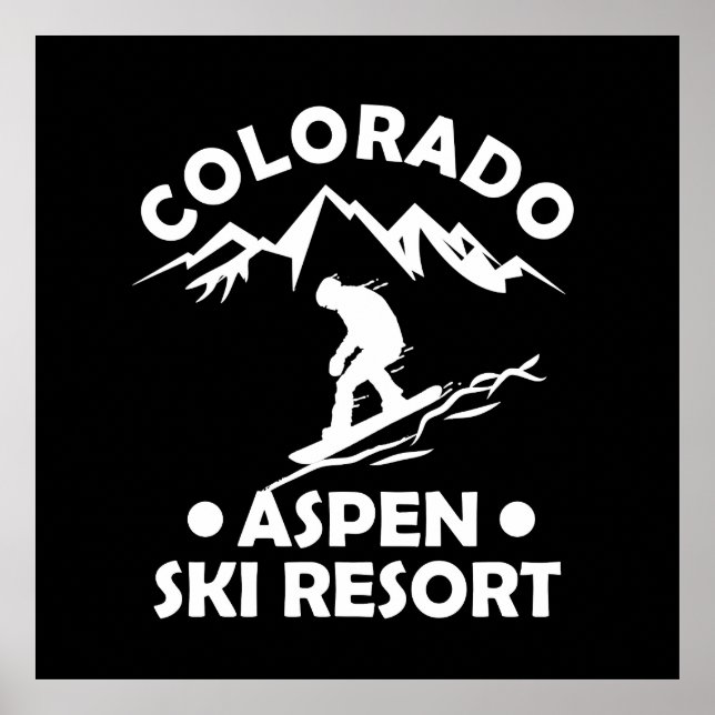 Aspen Colorado Skiort Poster (Vorne)