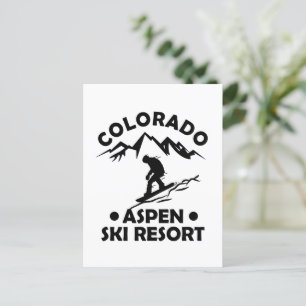 Aspen Colorado Skiort Postkarte