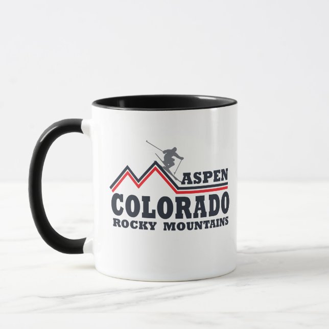 Aspen Colorado Skiort Tasse (Links)