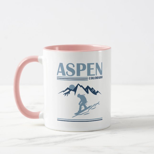 Aspen Colorado Skiort Tasse (Links)