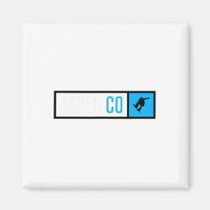 Aspen Colorado Snowboard Box Typ Magnet