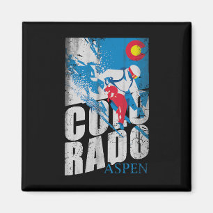 Aspen Colorado Snowboard Snowboarden Snowboarder Magnet