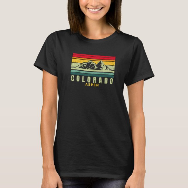 Aspen Colorado Sunset Rocky Mountains Wandern T-Shirt (Vorderseite)