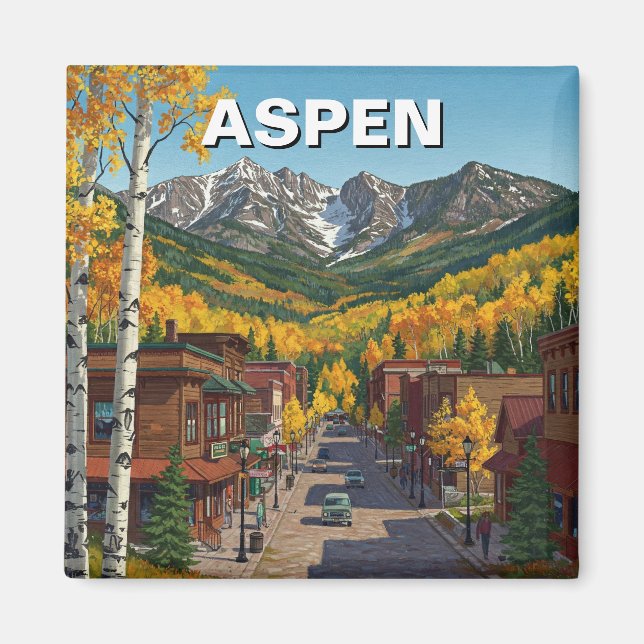 Aspen Colorado Travel Magnet (Vorne)