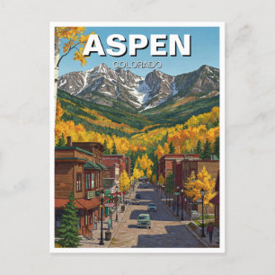 Aspen Colorado Travel Postkarte