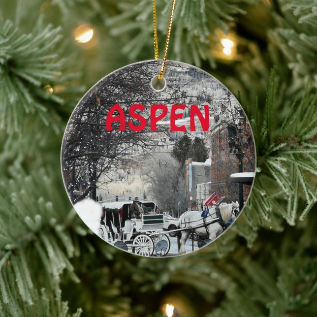 Aspen Colorado Urlaub Bild Weihnachtsschmuck (Baum)