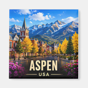Aspen Colorado USA Alpine Gipfel Outdoor Reise 🏔️ Magnet