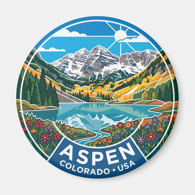 Aspen Colorado USA Magnet (Vorne)