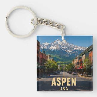 Aspen Colorado USA Rocky Mountain Valley Reise 🏔 Schlüsselanhänger