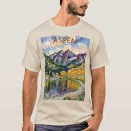 Aspen Colorado Van Gogh Style Bergwelt T-Shirt
