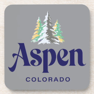 Aspen Colorado Vereinigte Staaten Getränkeuntersetzer