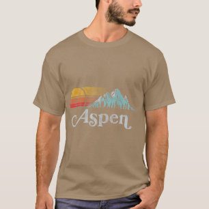 Aspen Colorado Vintage Mountain Sunset Eighties T-Shirt