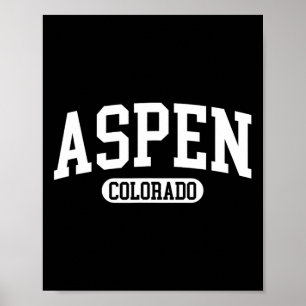 Aspen Colorado Winterski Geschenk Poster