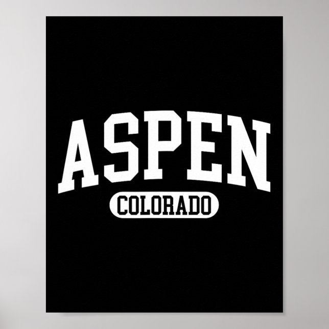 Aspen Colorado Winterski Geschenk Poster (Vorne)