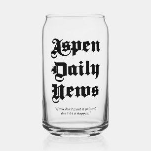 Aspen Daily News 16 oz. Hartglas Dosenglas