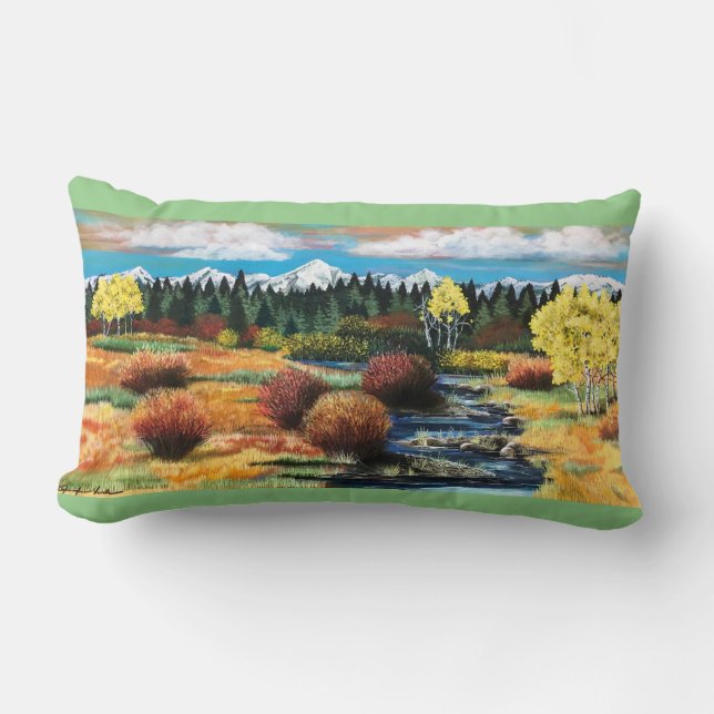 Aspen Fall Meadow Pillow Lendenkissen (Vorderseite)