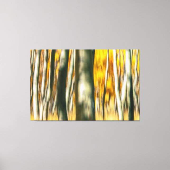 Aspen Forest Abstrakt Leinwanddruck (Vorderseite)