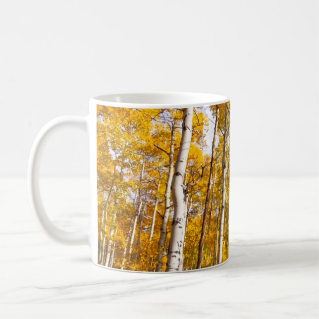 Aspen Groove Yellow Herbstlaube Kaffeetasse (Links)