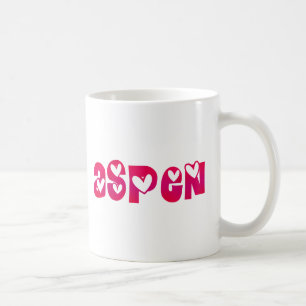 Aspen in den Herzen Tasse