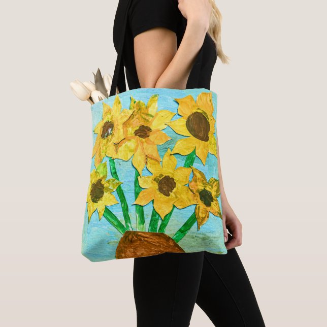 Aspen & Laura's VanGogh inspiriert Sonnenblumen Ta (Von Nahem)