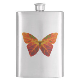 Aspen Leaf Butterfly 2 Flachmann